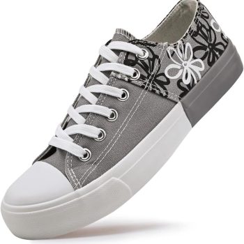 Canvas Shoes for Women Low Top Women's Fashion Sneakers Casual Tennis Shoes Classic Canvas Walking Shoes