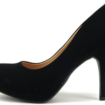 Women's Classic Dress Pump w Extra Cushioned in Sole, Round Toe & Platform