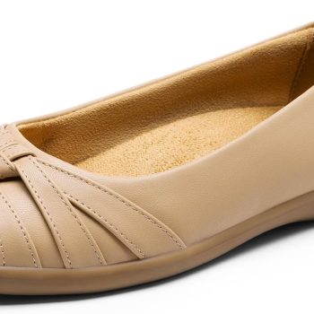Women’s Ballet Flats, Comfortable Round Toe Slip on Dressy Work Office Shoes with Arch Support