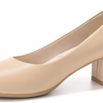 2 inch Low Block Heel Pumps for Women Round Closed Toe Chunky Heels Comfortable Dress Shoes Office Work Formal