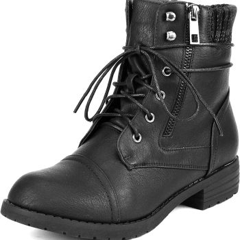 Women's Lace Up Combat Boots Ankle Booties