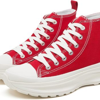 Womens High Top Sneakers Womens Platform Shoes Canvas Shoes for Womens Tennis Shoes Classic Casual Comfortable