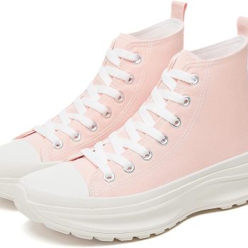 Womens High Top Sneakers Womens Platform Shoes Canvas Shoes for Womens Tennis Shoes Classic Casual Comfortable